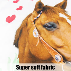 Horse Decorative Throw Pillow Covers for Girls