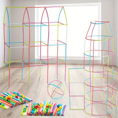 DIY Pipeline Building Blocks Puzzle Toys - Morandi Colors