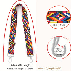 Wide Shoulder Strap Replacement with Silvery Buckle
