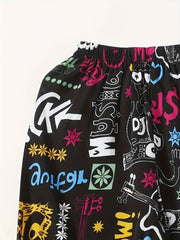 Carrot Pants Random Print Casual Pants Women's Clothing