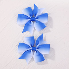 2pcs Bow Hair Clip Ponytail Clip Baby Girls Hair Accessories Set