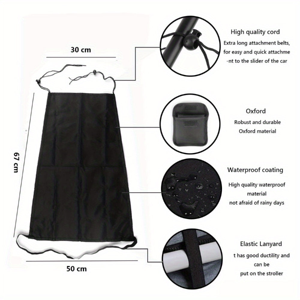 Adjustable Stroller Sunshade Canopy Twill Fabric UV Protection