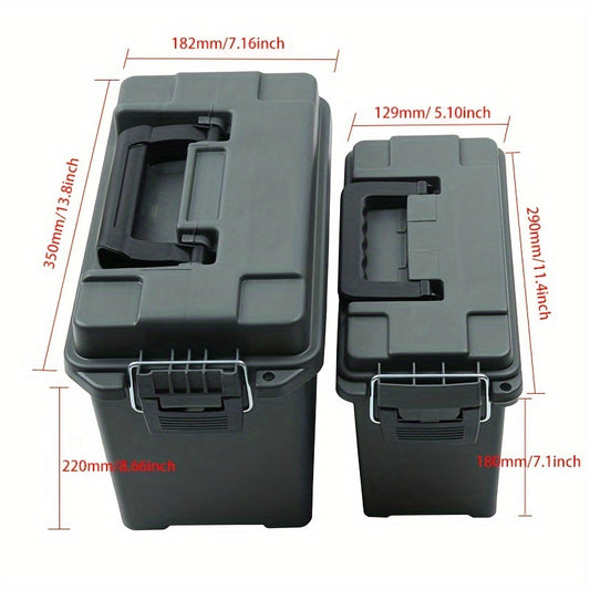 1pc Tool Case Utility Protective Container Lockable Carrying Portab