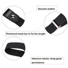 Seamless Elastic Invisible Jeans Belt for Men and Women