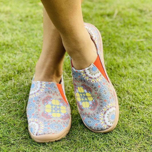 Women's Ethnic Style Printing Slip On Flat Shoes