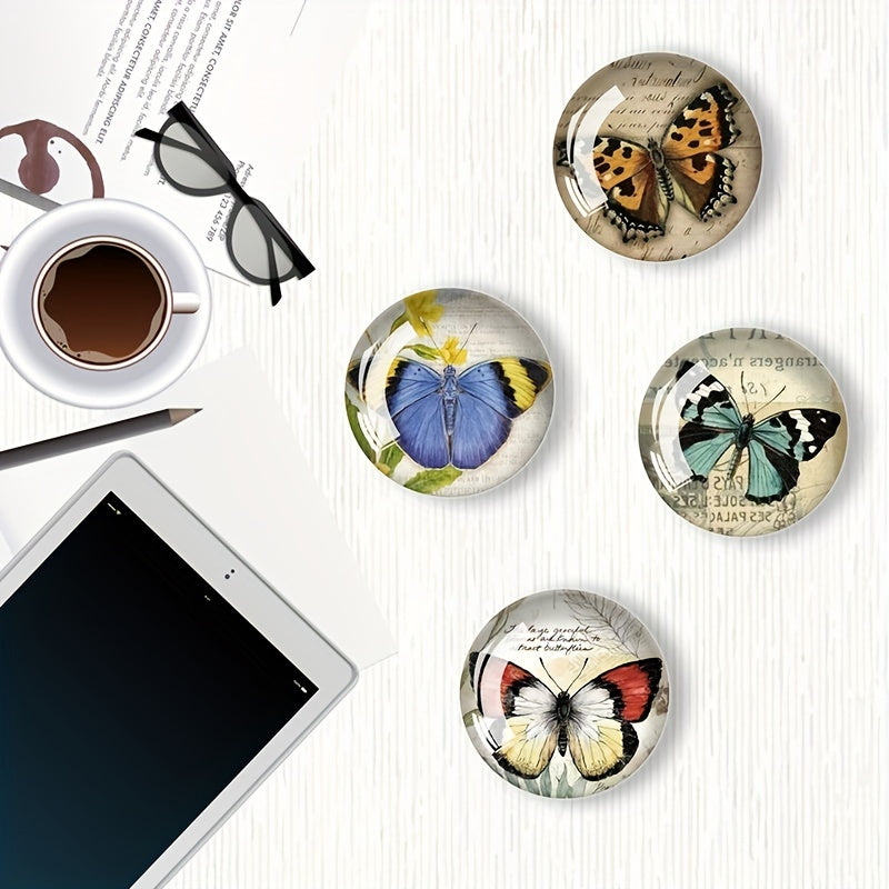 12pcs Colorful Butterfly Fridge Magnets for Crafts
