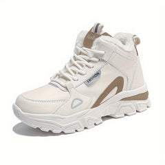 Plush Lined Thermal Chunky Sneakers Heighten Snow Boots