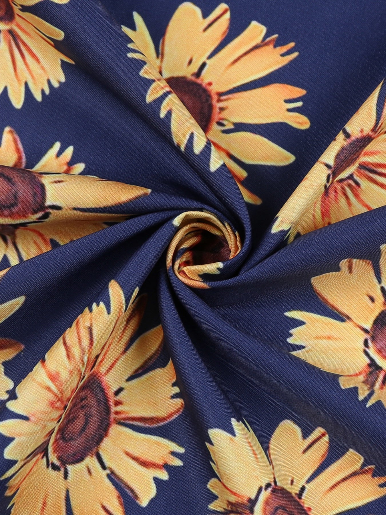Floral Print Notched Neck Maxi Dress - Plus Size