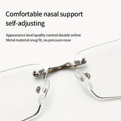 Men's Light Blocking Frameless Computer Reading Glasses