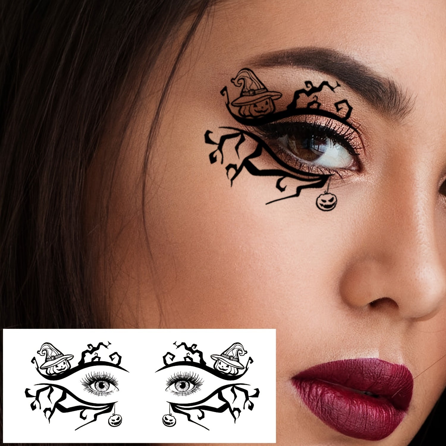 Halloween Spooky Eye Temporary Tattoos 10 Sheets