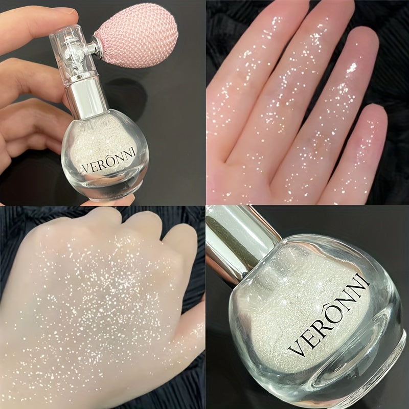4 Colors Body Glitter Highlighter Powder Spray High Gloss Shimmer