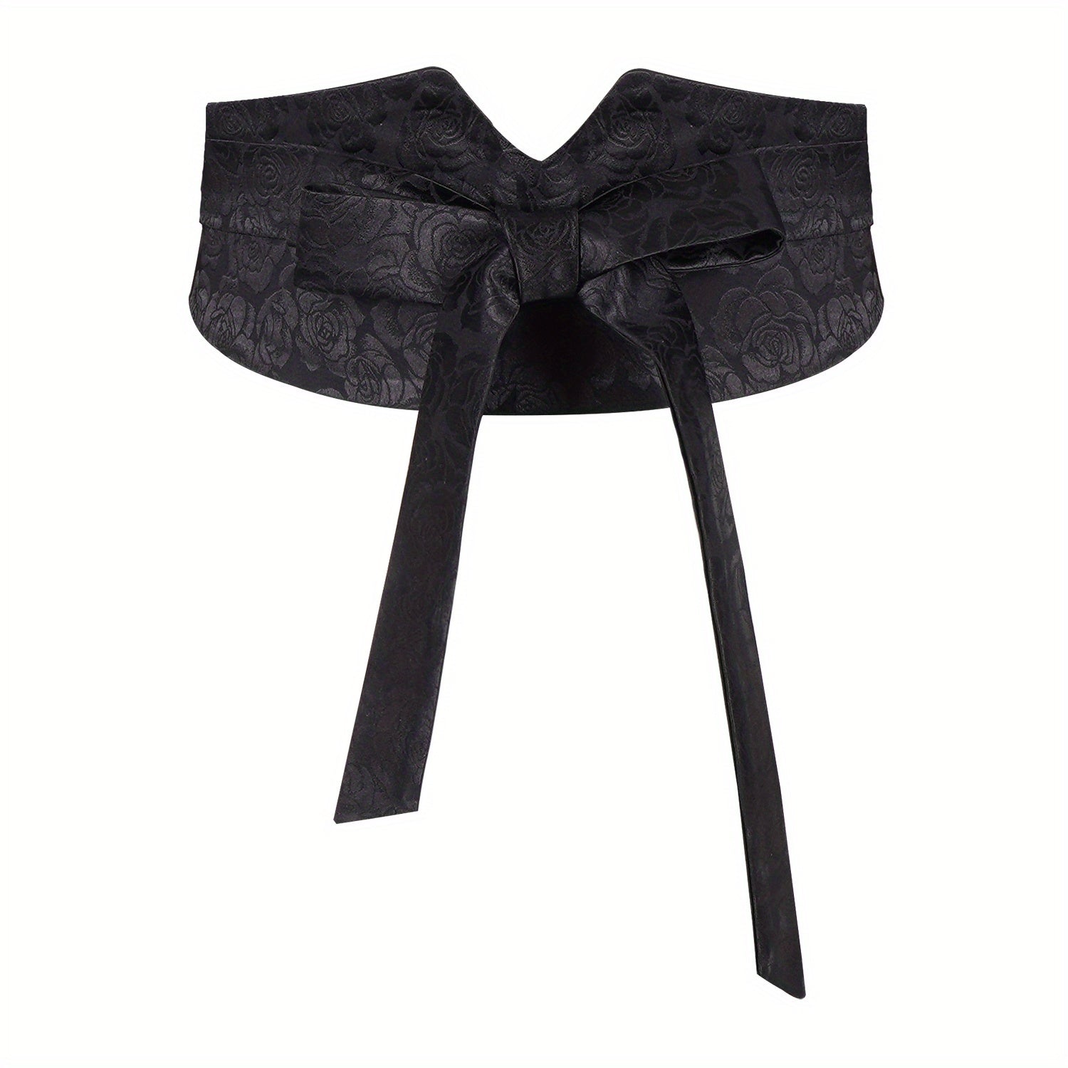 Rose Jacquard Wide Belt Chinese Style Hanfu Waistband