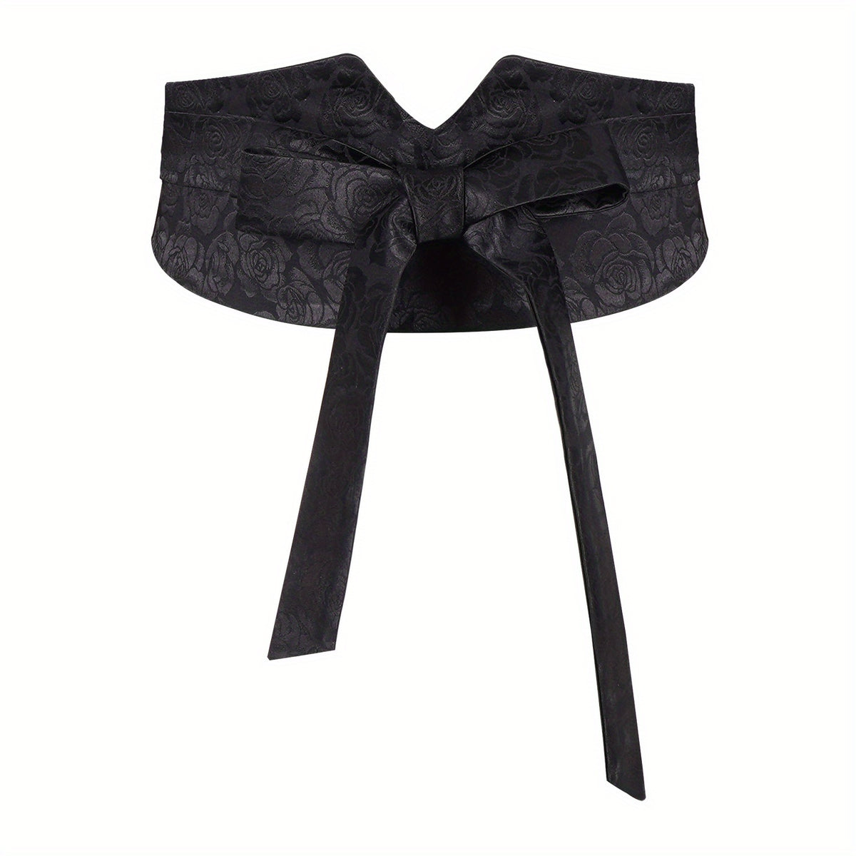 Rose Jacquard Wide Belt Chinese Style Hanfu Waistband