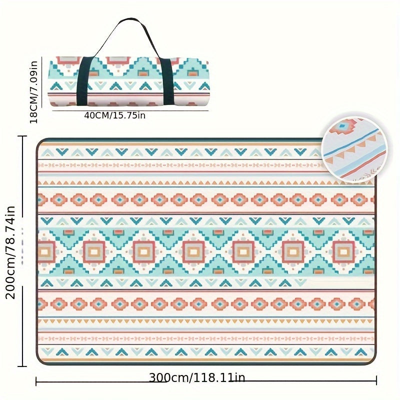 Portable Waterproof Picnic Blanket Foldable Machine Washable Mat