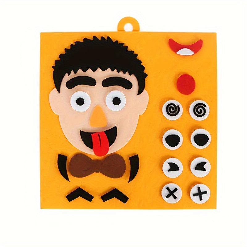 Funny Change Face Puzzle Game Montessori Learning Toy for Kids