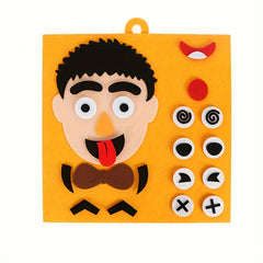 Funny Change Face Puzzle Game Montessori Learning Toy for Kids