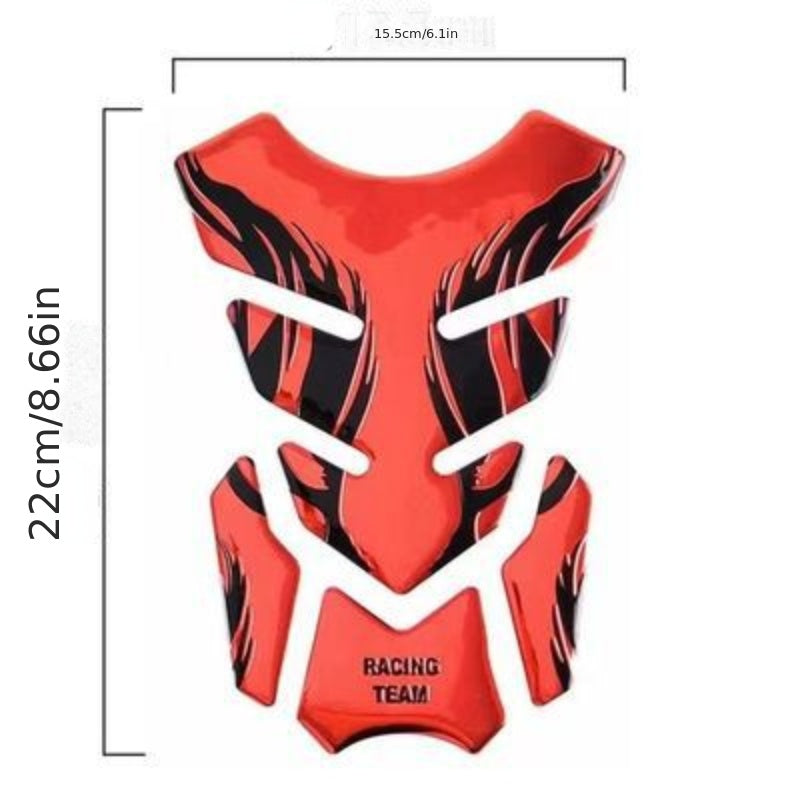 3D Stereo Motorcycle Fuel Tank Fishbone Sticker Waterproof Scratch resistant