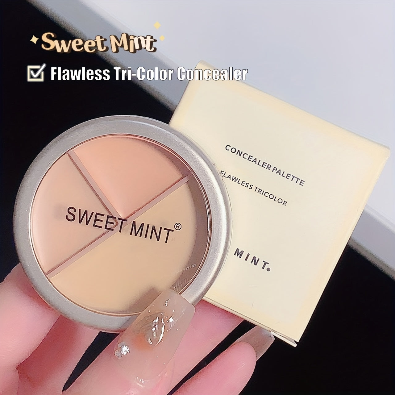 3 Colors Concealer Cream Covering Dark Circles Acne Marks Spots