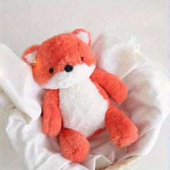 Soft Plush Fox Toy Red Stuffed Animal Fluffy Home Decor Photo Prop