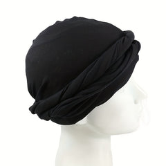 Ethnic Style Men's Turban Hat Soft Elastic Wrapped Head Hat
