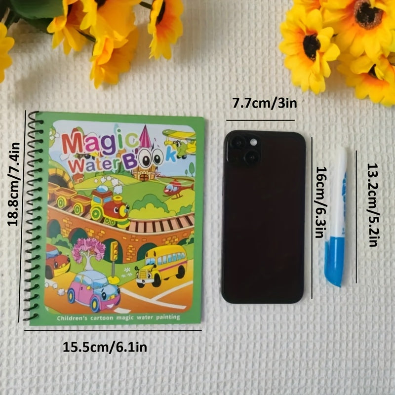 Magic Watercolor Book Coloring Journal Reusable Art Activity Book