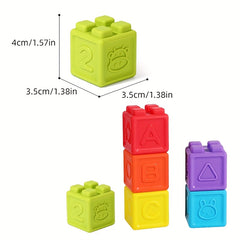 6pcs Building Block Toy - Stacking Fun Early Education Toy
