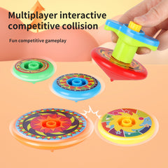 Colorful 5 Layer Stackable Spinning Tops Toy with Launchers - Fun Battle Game