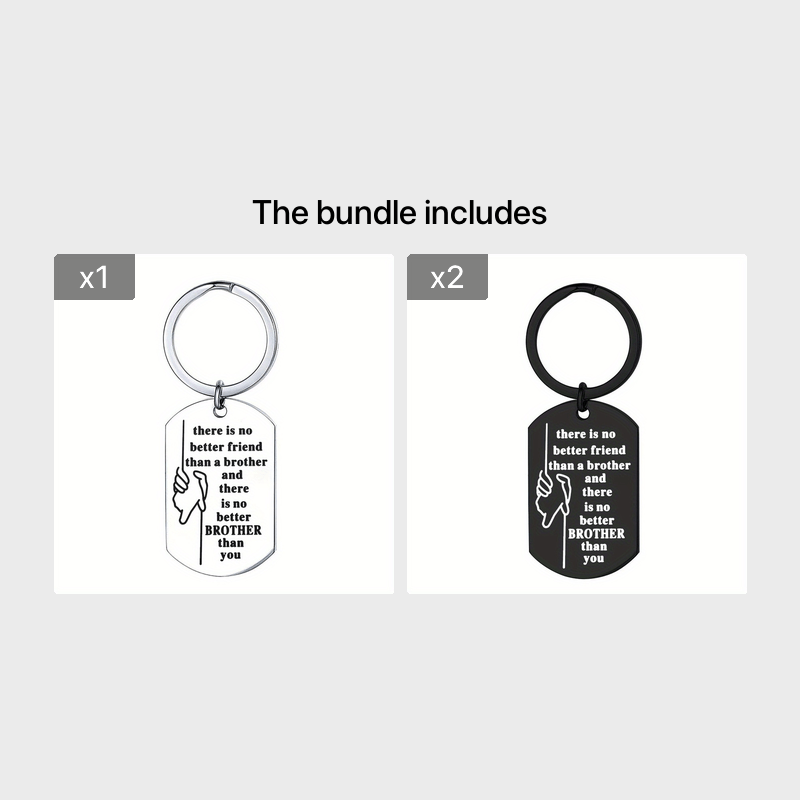 Creative Brother Keychain Gift For Boys, Friends
