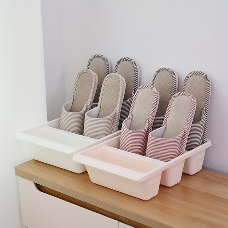 3 Grids Vertical Shoe Rack Box Shoe Bracket Shoe Sorting Rack