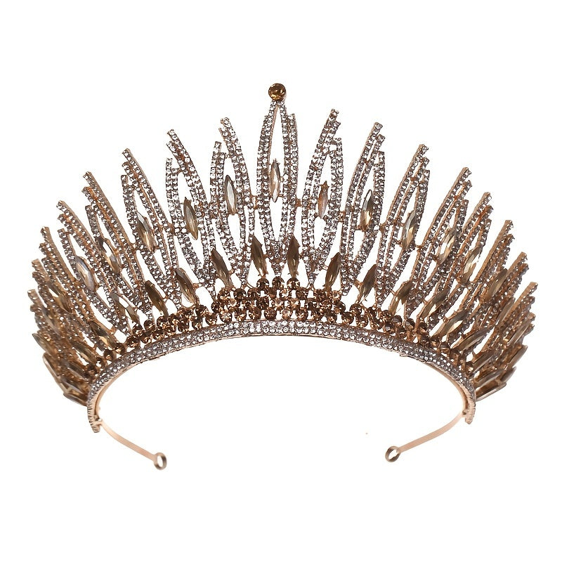 Gothic Wedding Crown Silver Bridal Crown Crystal Birthday Party Crown