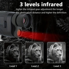 DT19 Monocular Night Vision Goggles - 2.5K High Definition Infrared Night Vision