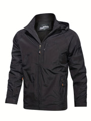 Men's Lightweight Waterproof Windbreaker Hooded Jacket