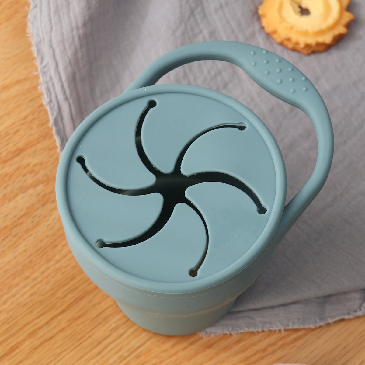 Baby Silicone Snack Cup - Folding Cup for Children