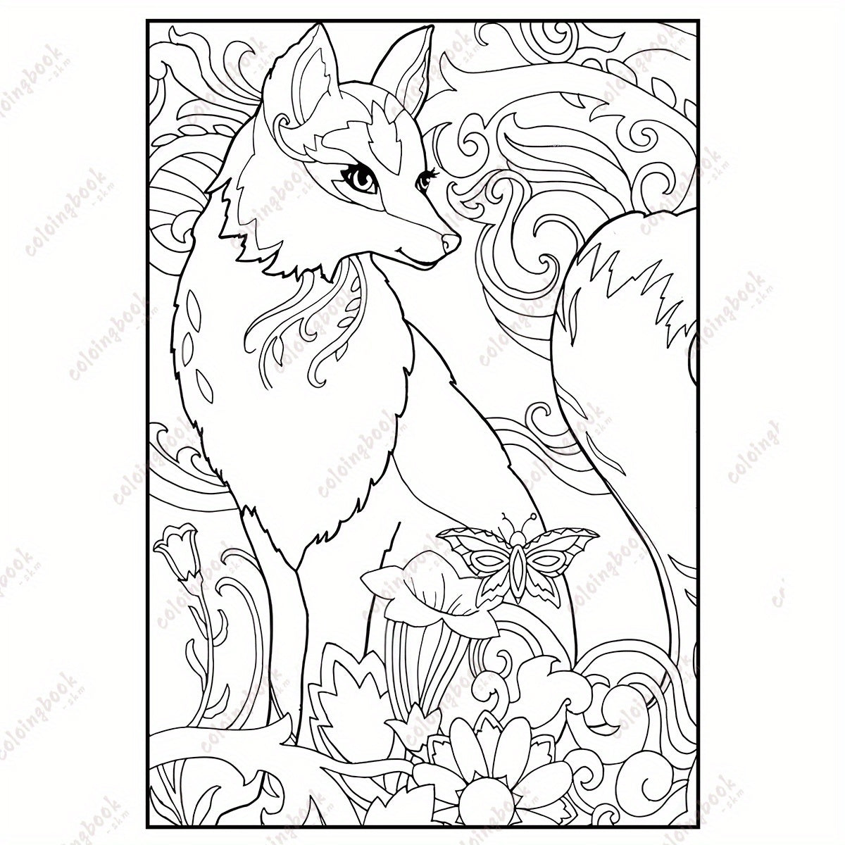 Minimalist Animal Art Coloring Book