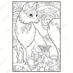 Minimalist Animal Art Coloring Book