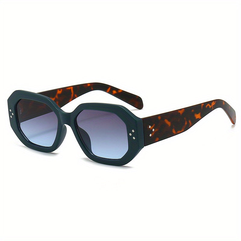 Retro Rivet Jelly Block UV400 Sunglasses