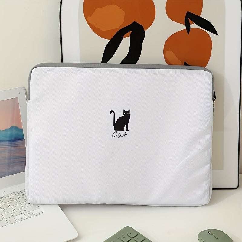 Kitten Pattern Soft Surface Laptop Bag