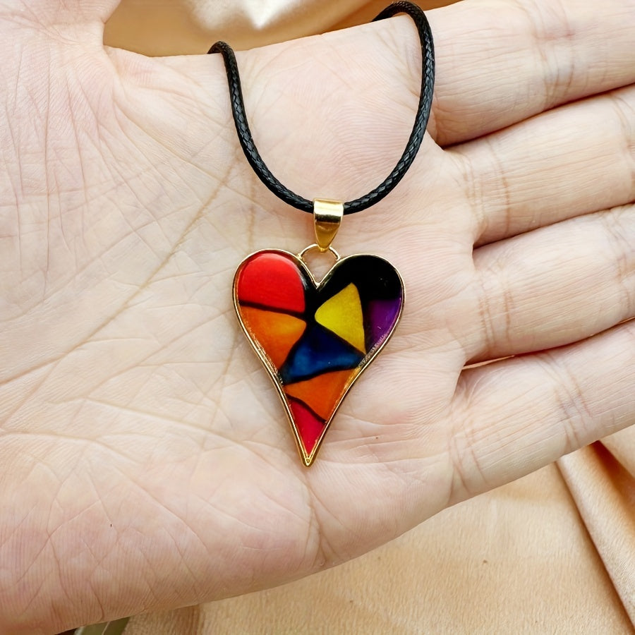 Stylish Colorful Love Necklace for Women