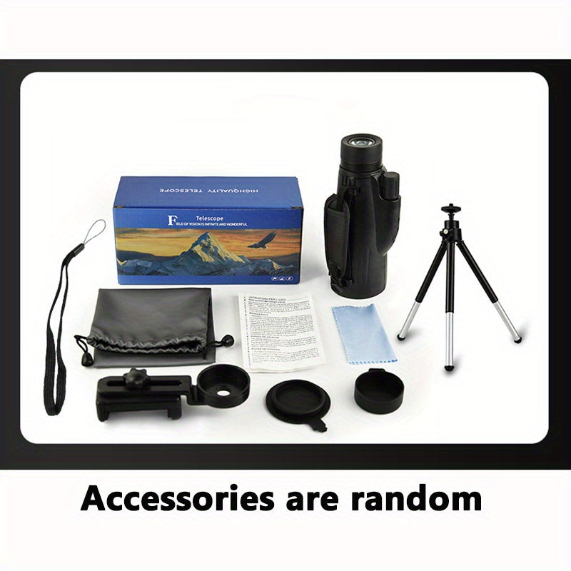 HD 10X Monocular Telescope ABS Material 50mm Lens Ideal for Bird Watching