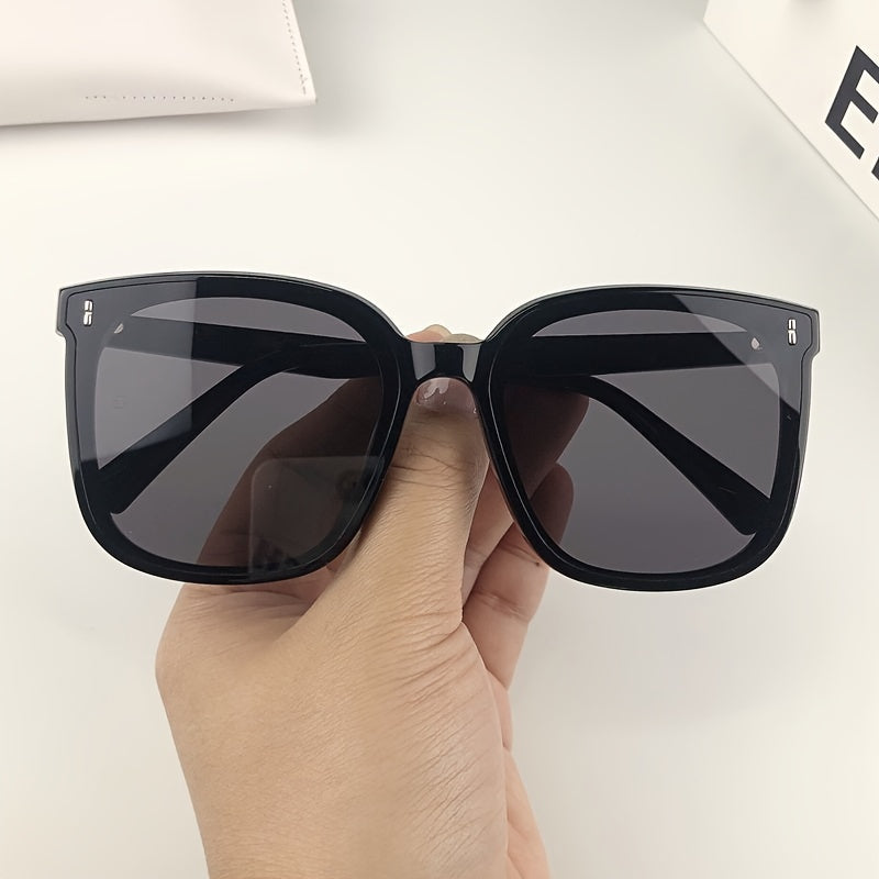 Rivet Square Sunglasses Mirrored UV400 Sun Shades for Driving