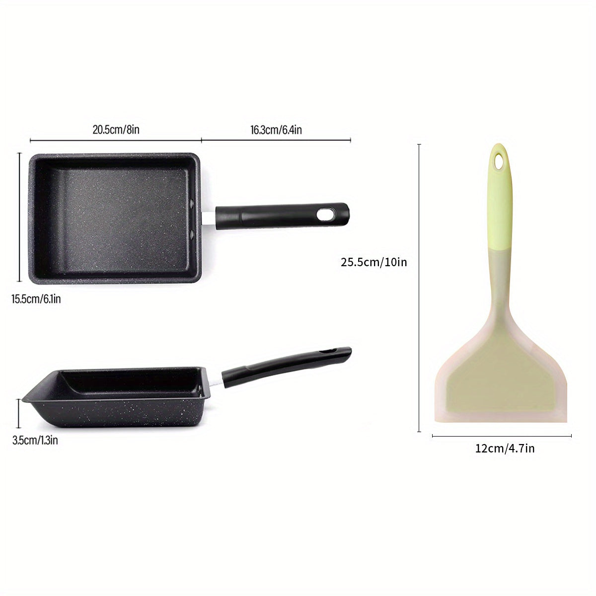 Japanese Omelette Pan 20 32cmx15 Cast Iron Tamagoyaki Egg Pan