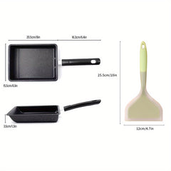 Japanese Omelette Pan 20 32cmx15 Cast Iron Tamagoyaki Egg Pan