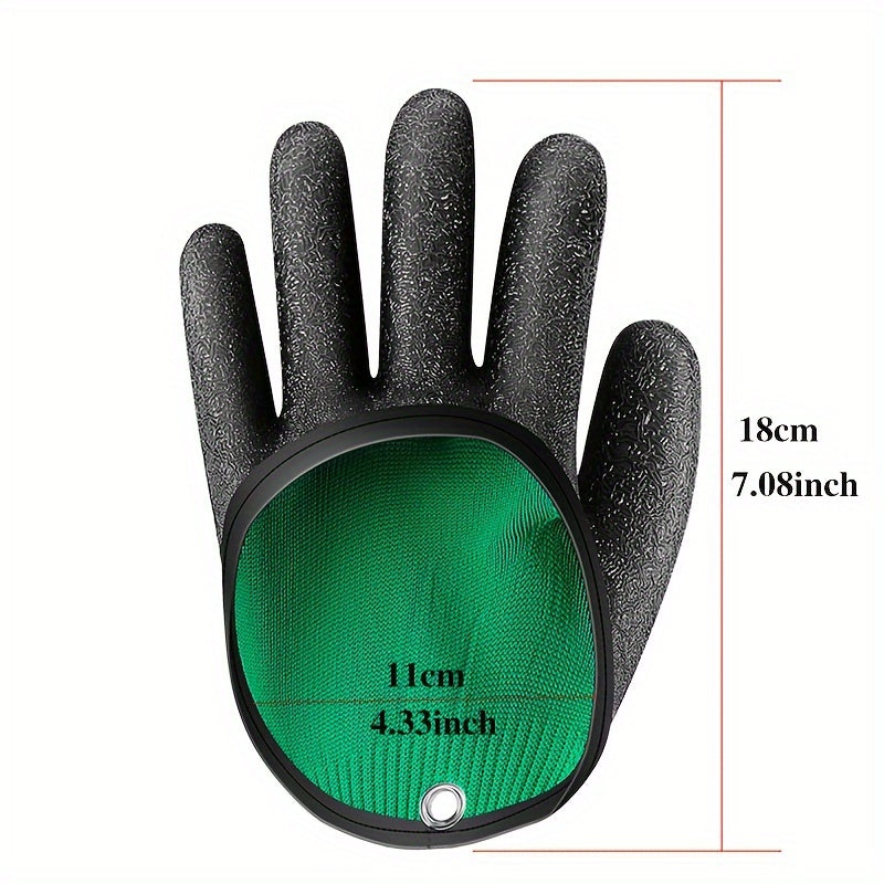 Anti slip Fishing Gloves Waterproof With Magnetic Release Clip