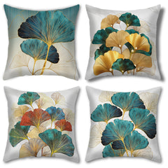 Ginkgo Leaf Pillowcase 45x72 cm Home Office Decorative Cushion Cover