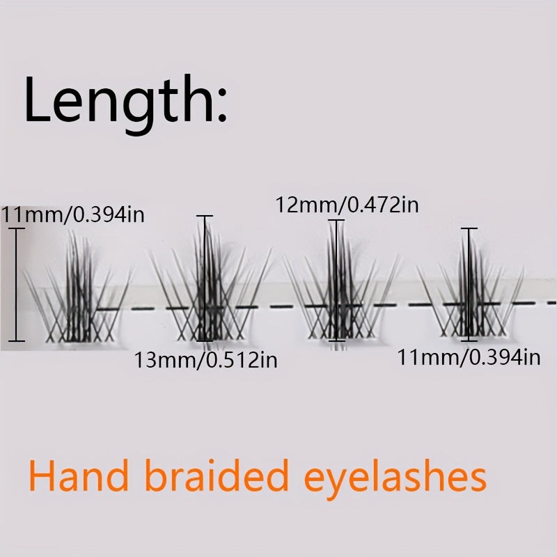 Self-adhesive Cluster Eyelashes Set DIY Extension