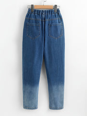 Baby Girls Gradient Jeans Casual Pants Kids Clothes