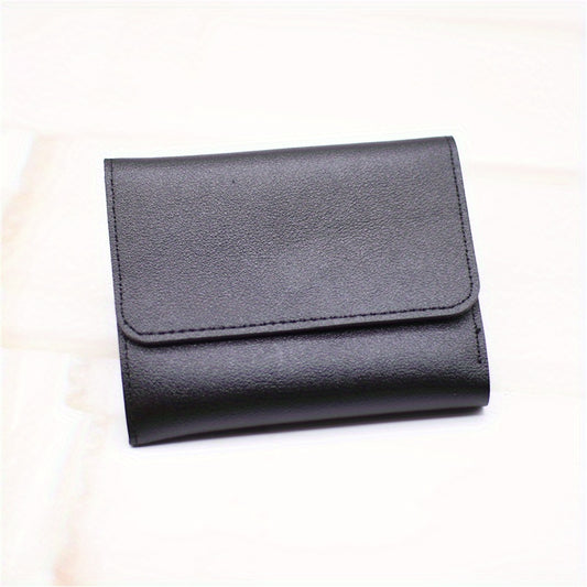 Men's Card Holder Wallet Case 5 Slots PU Leather Short Purse
