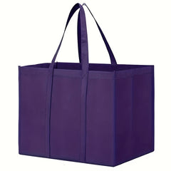 Non-woven Reusable Storage Bag Large Foldable Tote with Long Handle