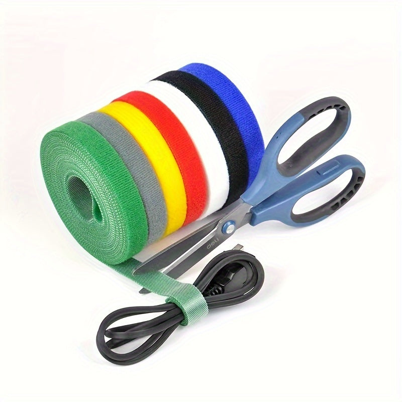 8pcs Adjustable Fastening Cable Straps Reusable Nylon Fixing Rope For Storage
