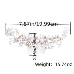 Crystal Flower Bridal Hair Comb Wedding Hair Accessories